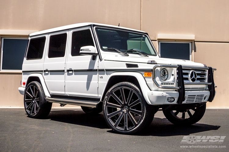 14 Mercedes Benz G Class With 24 Gianelle Santoneo In Matte Black Ball Cut Details Wheels Wheel Specialists Inc