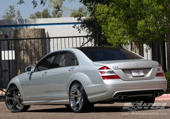 Chrome wheels on mercedes benz s class #3