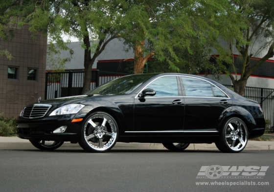 Chrome wheels on mercedes benz s class #4